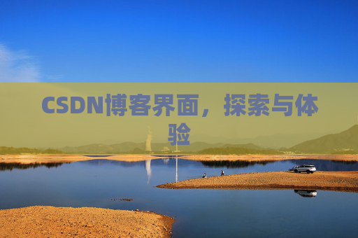 CSDN博客界面，探索与体验